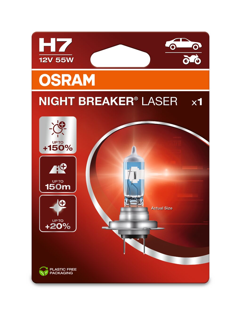 OSRAM NIGHT BREAKER LASER H7 12V BLI1 ECO
